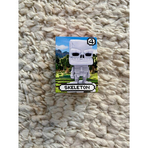 McDonald's Minecraft Skeleton Action Figure One Size White Gray